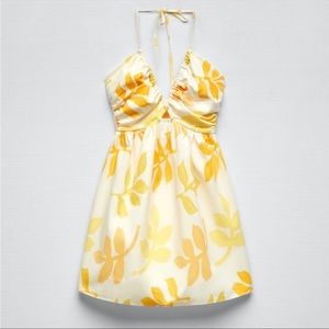Zara yellow floral sundress